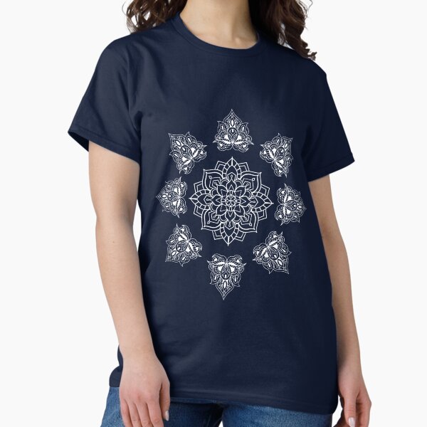 Item preview, Magic in Patterns - Mandala meets Snow Crystal designed and sold by shirt-de-sign.