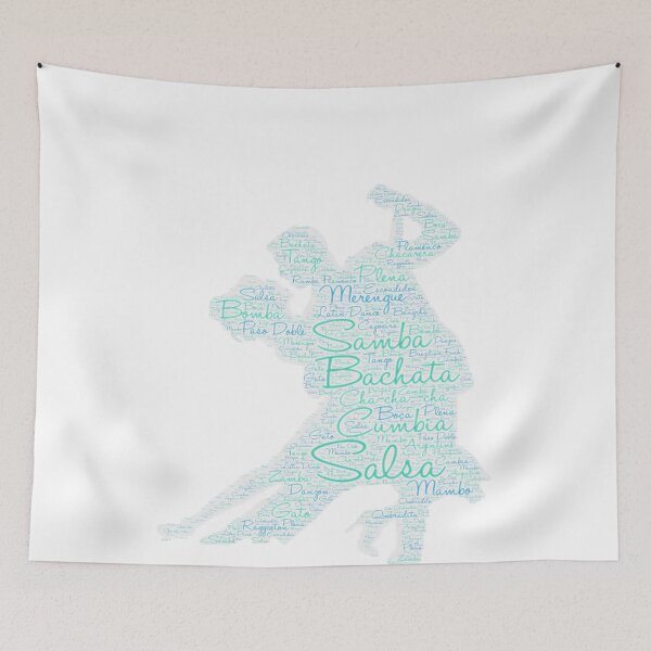 Item preview, Dancing Word Art Couple Bachata  Salsa designed and sold by Swigalicious.