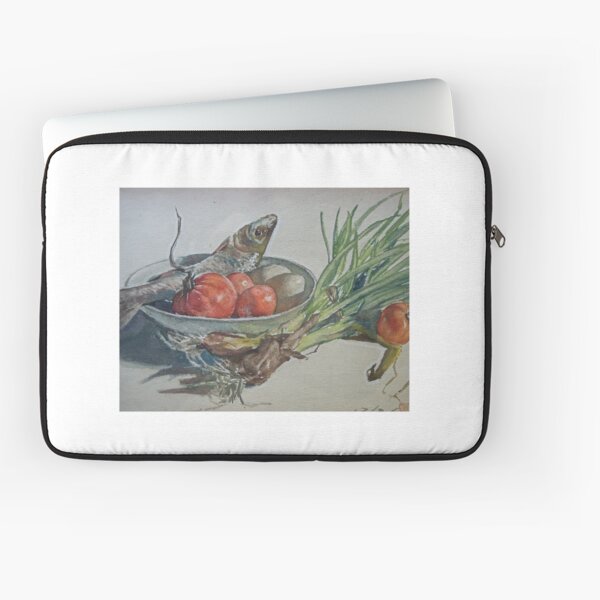 Item preview, Chinese Still Life Painting - Fish and Vegetables designed and sold by chaufineart.
