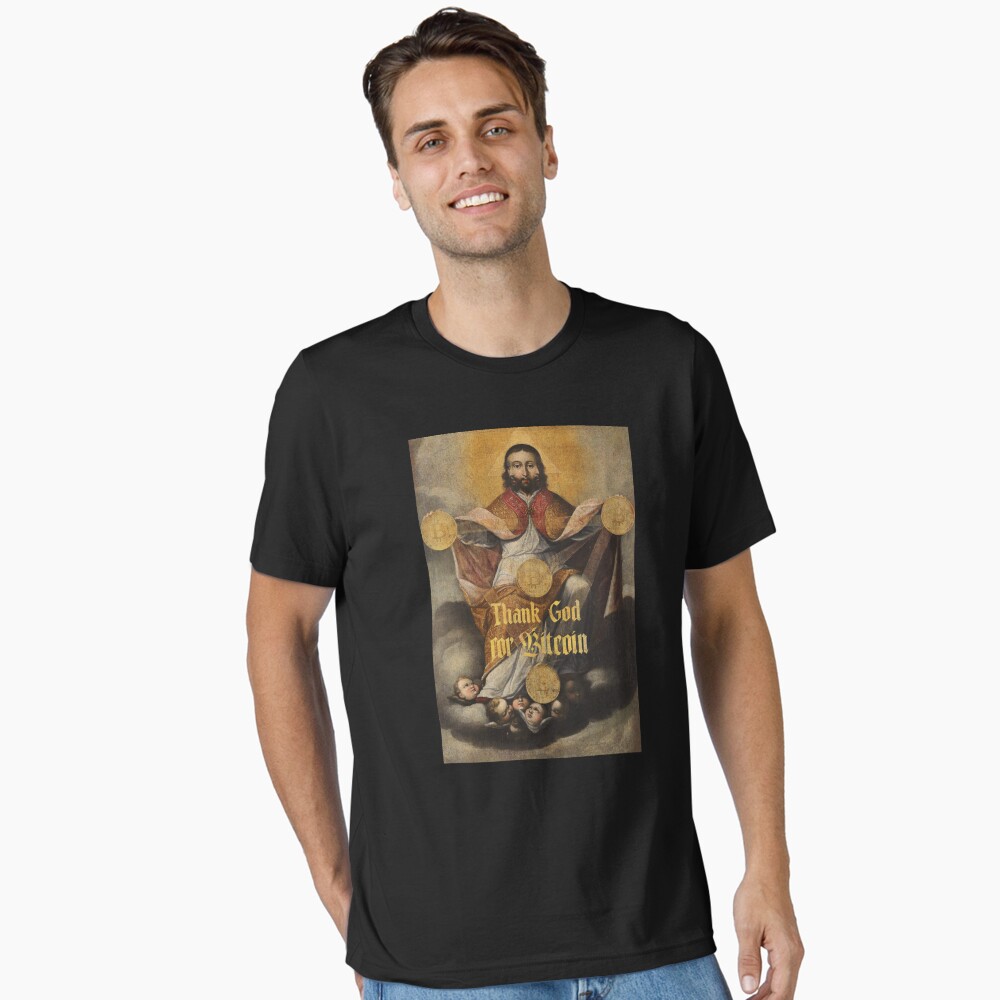 Thank God For Bitcoin - Art Essential T-Shirt