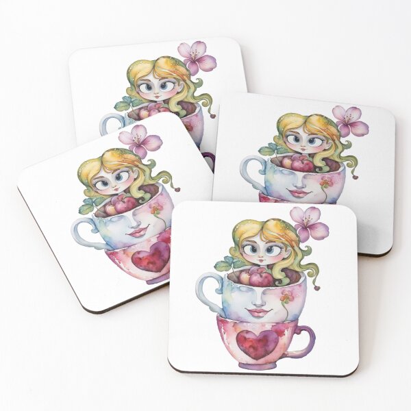 Item preview, Dream garden in a cup of love. designed and sold by soryilustracion.