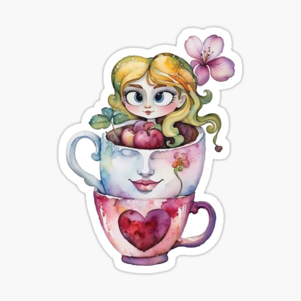Artikel-Vorschau von Traumgarten in einer Tasse Liebe., designt und verkauft von soryilustracion.