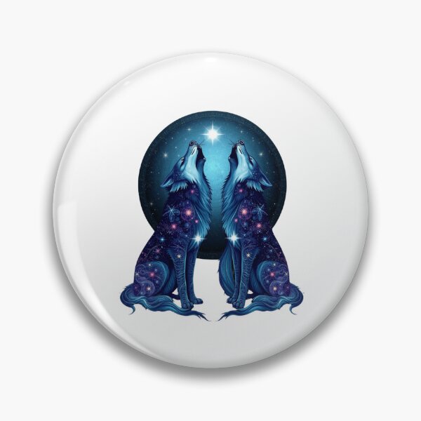 Item preview, Galaxy Wolves Twin designed and sold by StellarSnap.