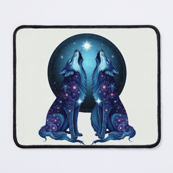 Item preview, Galaxy Wolves Twin designed and sold by StellarSnap.
