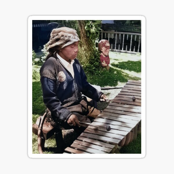 Item preview, Colorized Guatemala Marimba Musician  designed and sold by JerryFrank.