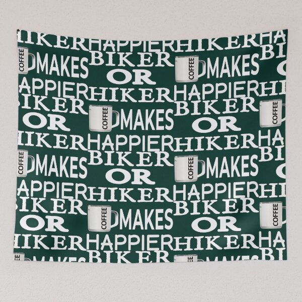 Item preview, Biker or Hiker Coffee makes Happier designed and sold by DNC1134.