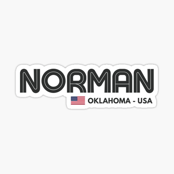 Item preview, Norman - Oklahoma - USA  designed and sold by Sketch-Shack.