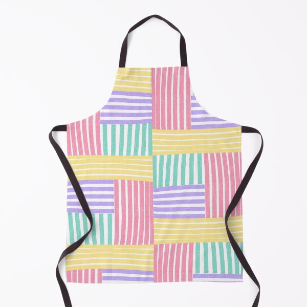Item preview, Colorful Striped Patchwork Chalk Texture Pattern designed and sold by littleflabby.