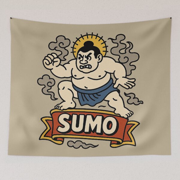 Item preview, Supercharged Sumo Fighter on Banner designed and sold by zzz888.