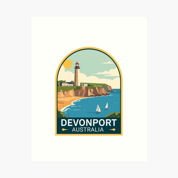 Item preview, Devonport Australia Sticker designed and sold by TulipaGraphics.