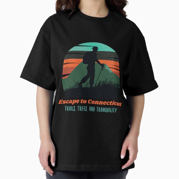 Item preview, Escape to Connecticut Trails, Trees, and Tranquility Funny Connecticut Hiking T-Shirt designed and sold by SwagzonTees.
