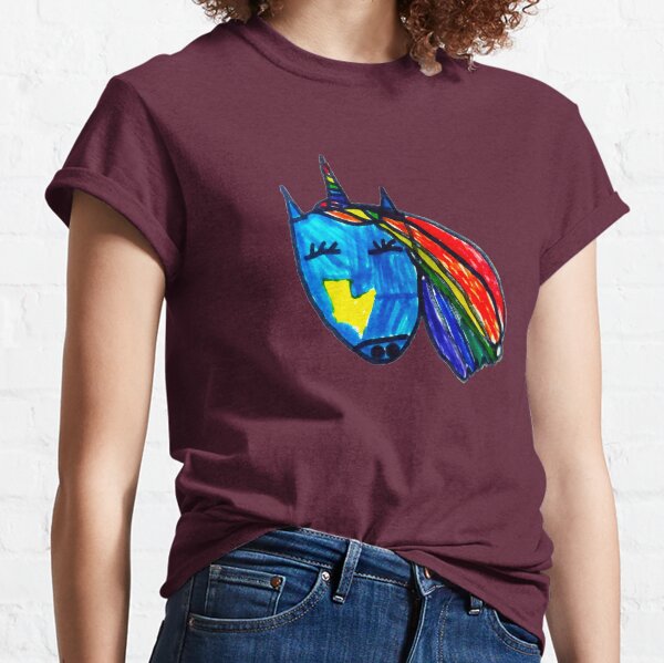 Blue Thunder Unicorns From The Land Of Maz Classic T-Shirt