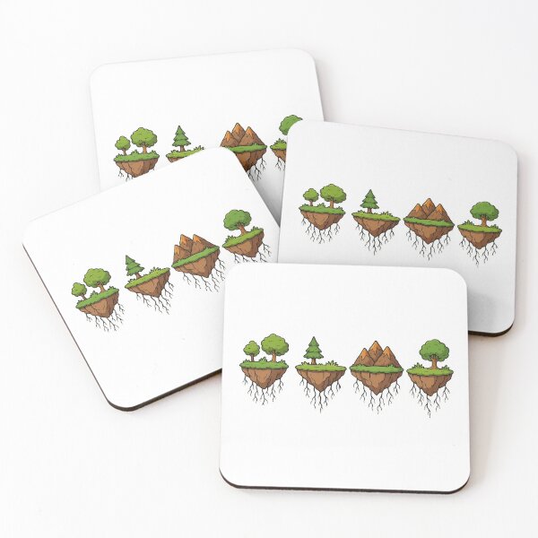 Item preview, Cartoon Floating Islands with Hanging Veins – Fantasy Nature Design designed and sold by EverMuse_0_0.