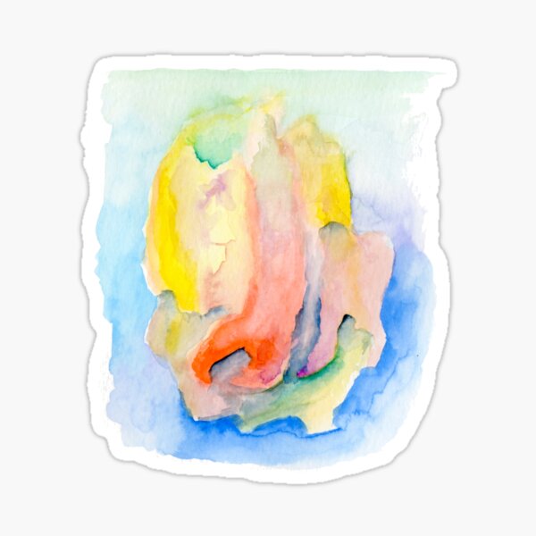 Abstraction multicolore Sticker
