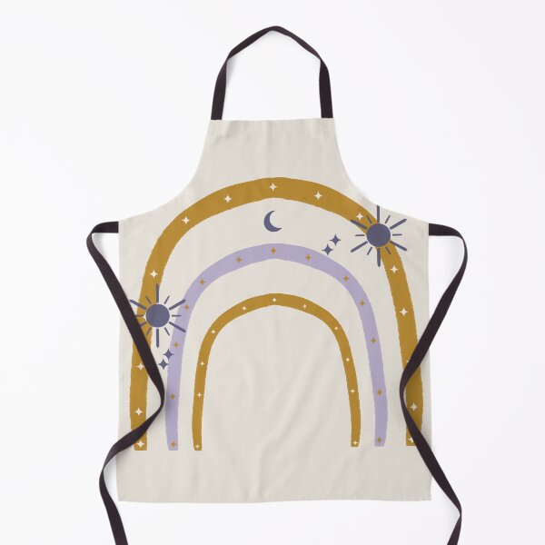 Item preview, Rainbow with stars - blue mustard yellow designed and sold by Vaekra.