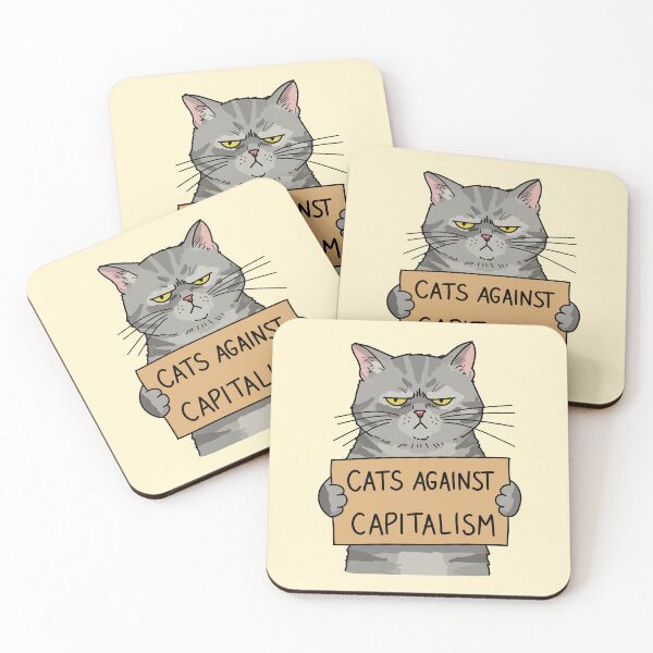 Item preview, Cats Against Capitalism designed and sold by byebyesally.
