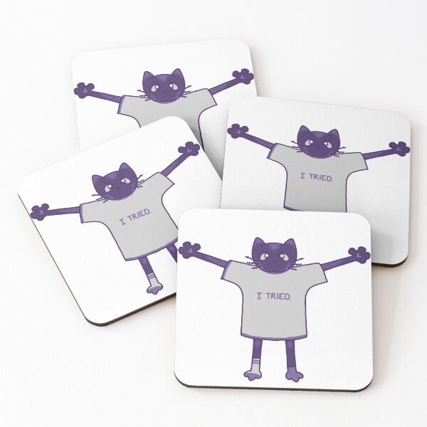 Item preview, 'I Tried' Cat designed and sold by kxdarhk.