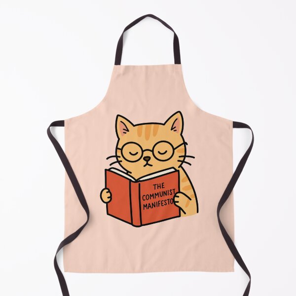 Item preview, Cat Reading The Communist Manifesto (Combeferre Tribute) designed and sold by byebyesally.