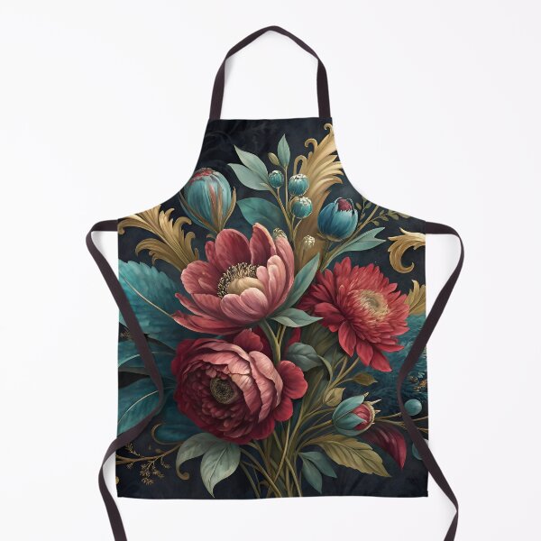 Item preview, Vintage Baroque Floral Wall Art with Peonies & Butterfly designed and sold by Azraqcrafts.