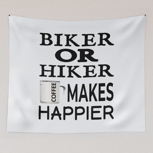 Item preview, Biker or Hiker Coffee makes Happier designed and sold by DNC1134.