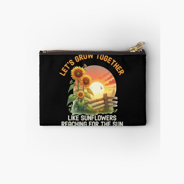 Item preview, Let’s Grow Together, Like Sunflowers Reaching for the Sun – Spring Sunflower Love & Growth Quote for Couples and Friends designed and sold by Dantin.