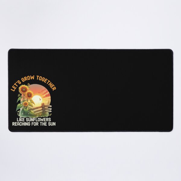 Item preview, Let’s Grow Together, Like Sunflowers Reaching for the Sun – Spring Sunflower Love & Growth Quote for Couples and Friends designed and sold by Dantin.