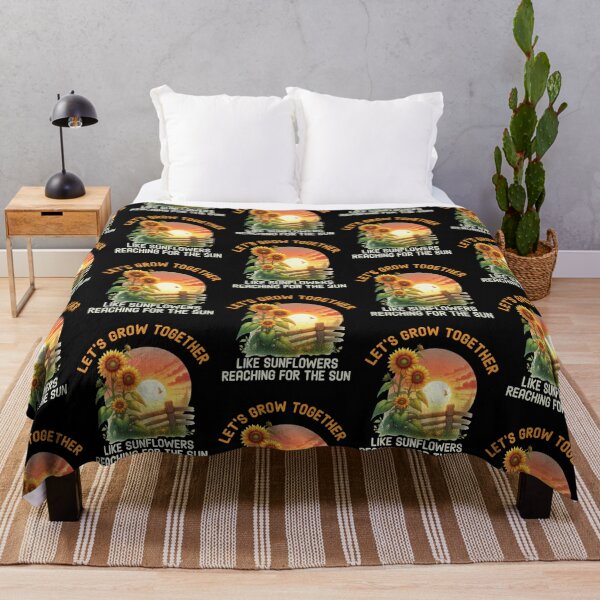 Item preview, Let’s Grow Together, Like Sunflowers Reaching for the Sun – Spring Sunflower Love & Growth Quote for Couples and Friends designed and sold by Dantin.