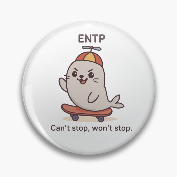 Item preview, ENTP Kawaii | Brilliantly Restless Seal MBTI Cute designed and sold by SealSquad.