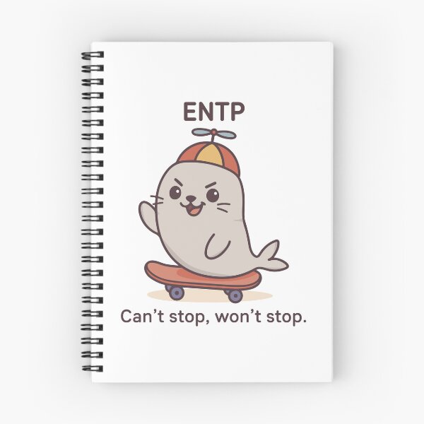 Item preview, ENTP Kawaii | Brilliantly Restless Seal MBTI Cute designed and sold by SealSquad.