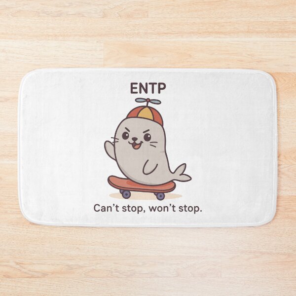 Item preview, ENTP Kawaii | Brilliantly Restless Seal MBTI Cute designed and sold by SealSquad.