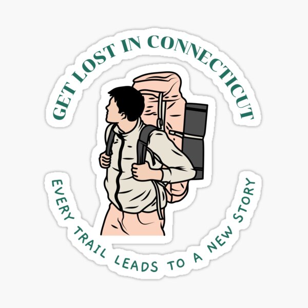 Item preview, Get Lost in Connecticut Every Trail Leads to a New Story Funny Connecticut Hiking T-Shirt designed and sold by SwagzonTees.