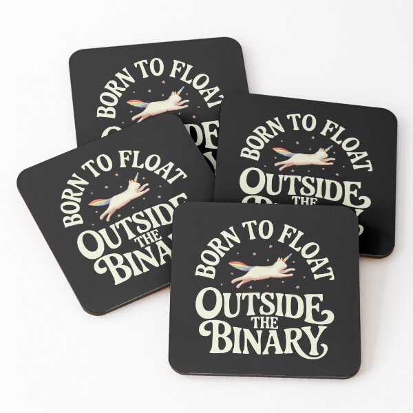 Item preview, Born to Float Outside the Binary – For the Neurodivergent, Queer & Magical designed and sold by GosiaArtGarden.