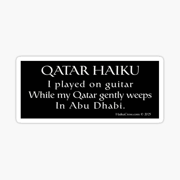 Qatar Haiku Sticker
