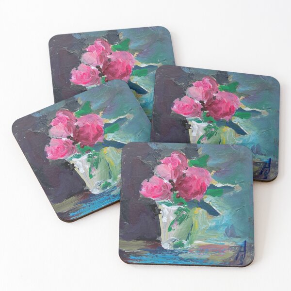 Item preview, Painting, pink roses designed and sold by sonaadalian.