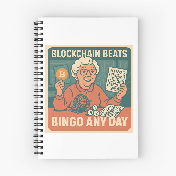 Item preview, Funny Senior Crypto Quote – Blockchain Beats Bingo Any Day – Retirement Tech Humor designed and sold by nbg2012.