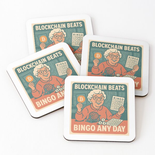 Item preview, Funny Senior Crypto Quote – Blockchain Beats Bingo Any Day – Retirement Tech Humor designed and sold by nbg2012.
