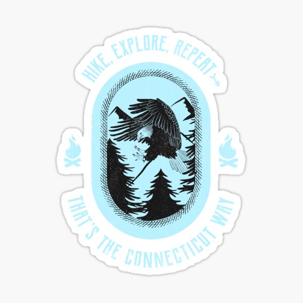 Item preview, Hike, Explore, Repeat That’s the Connecticut Way Funny Connecticut Hiking T-Shirt designed and sold by SwagzonTees.