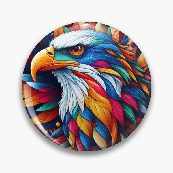 Item preview, colorful eagle designed and sold by Dogandesighn.