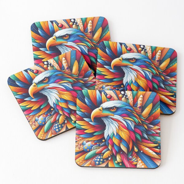 Item preview, colorful eagle designed and sold by Dogandesighn.