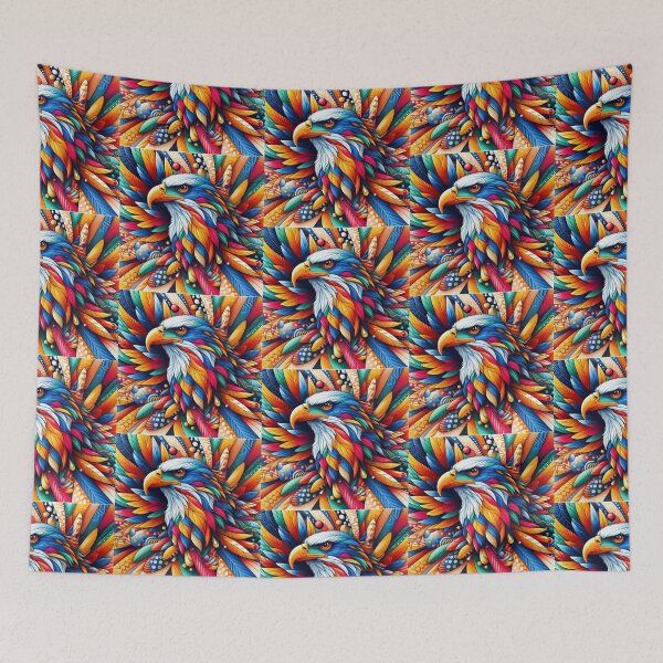 Item preview, colorful eagle designed and sold by Dogandesighn.