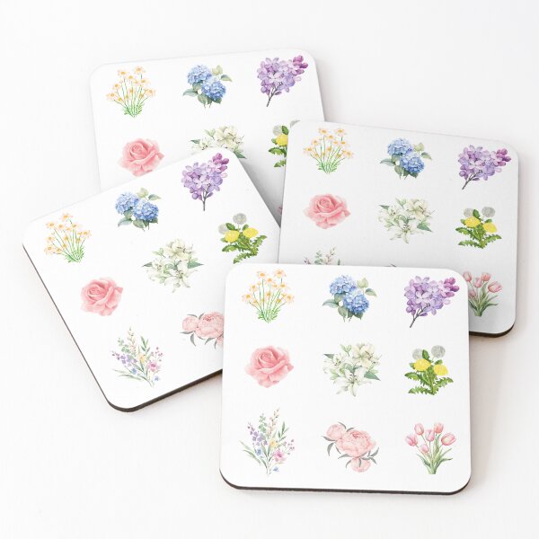 Item preview, Flower sticker sheet for scrapbooking designed and sold by ChifaeT.