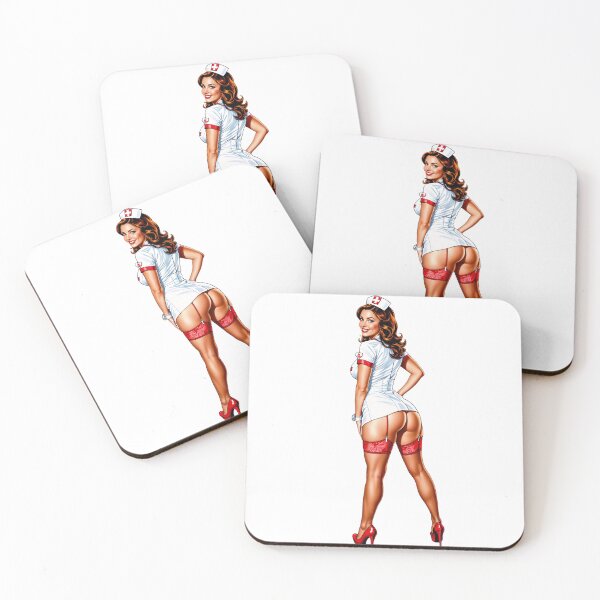 Item preview, Sexy pinup nurse designed and sold by HolaJosephina.