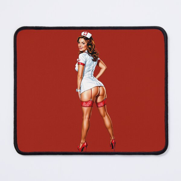 Item preview, Sexy pinup nurse designed and sold by HolaJosephina.
