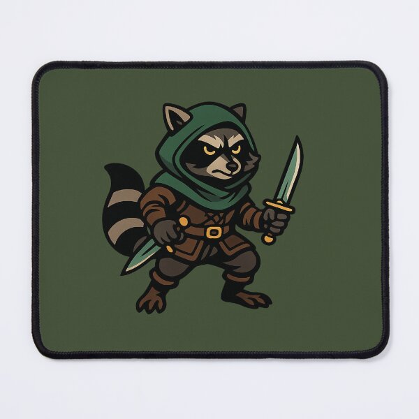 Item preview, Raccoon Rogue – Retro RPG Stealth Animal Character designed and sold by TenkaTees.