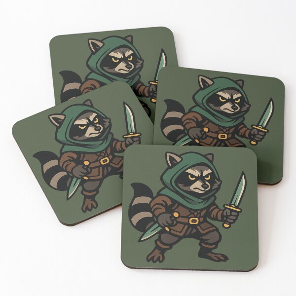Item preview, Raccoon Rogue – Retro RPG Stealth Animal Character designed and sold by TenkaTees.