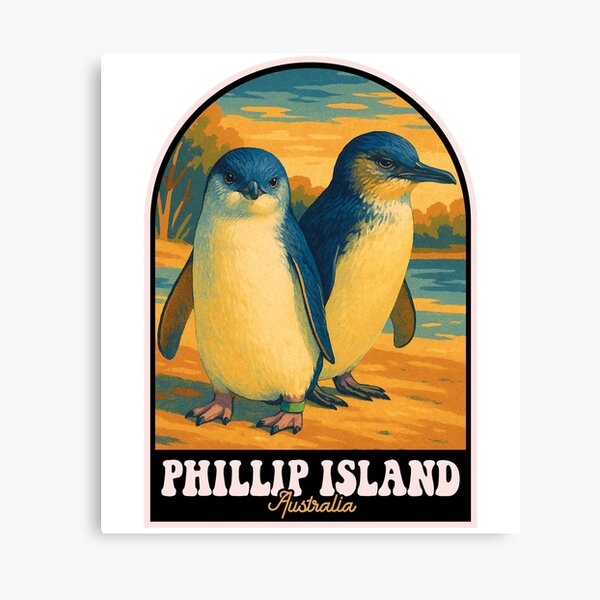 Item preview, Phillip Island Australia Penguin Retro Travel Poster designed and sold by JackCurtis1991.