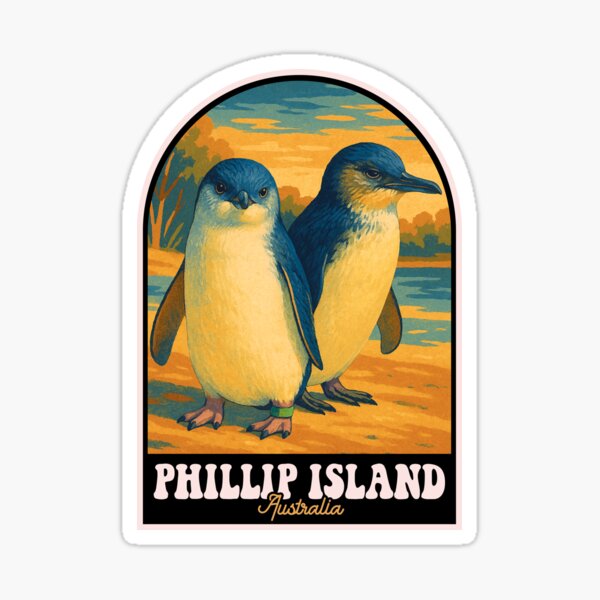 Item preview, Phillip Island Australia Penguin Retro Travel Poster designed and sold by JackCurtis1991.