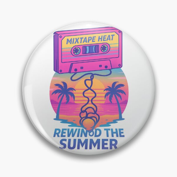 Item preview, Mixtape Heat – Rewind the Summer Tee | Retro Beach Cassette Aesthetic designed and sold by Laugh & Rewind .