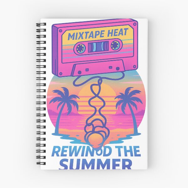 Item preview, Mixtape Heat – Rewind the Summer Tee | Retro Beach Cassette Aesthetic designed and sold by Laugh & Rewind .