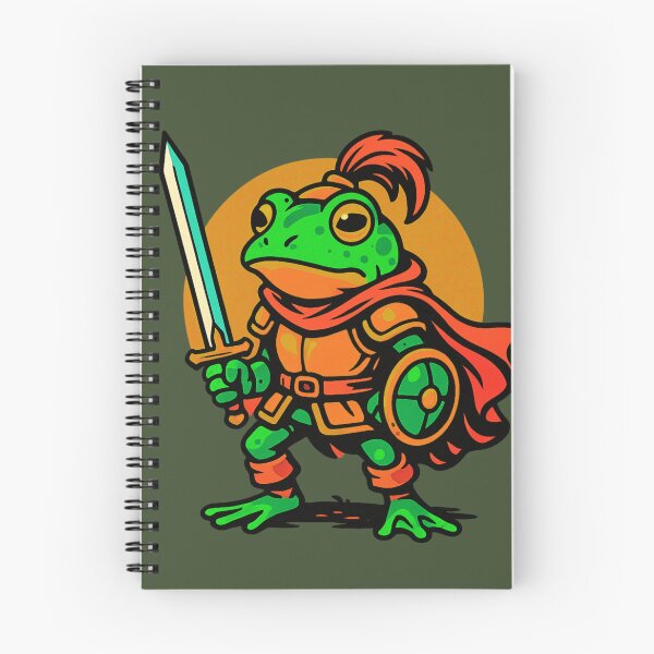 Item preview, Frog Knight – Bold Retro Fantasy RPG Character Design designed and sold by TenkaTees.
